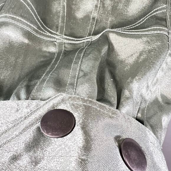 Free people light green satin cropped pant size 2 4 - Picture 10 of 12